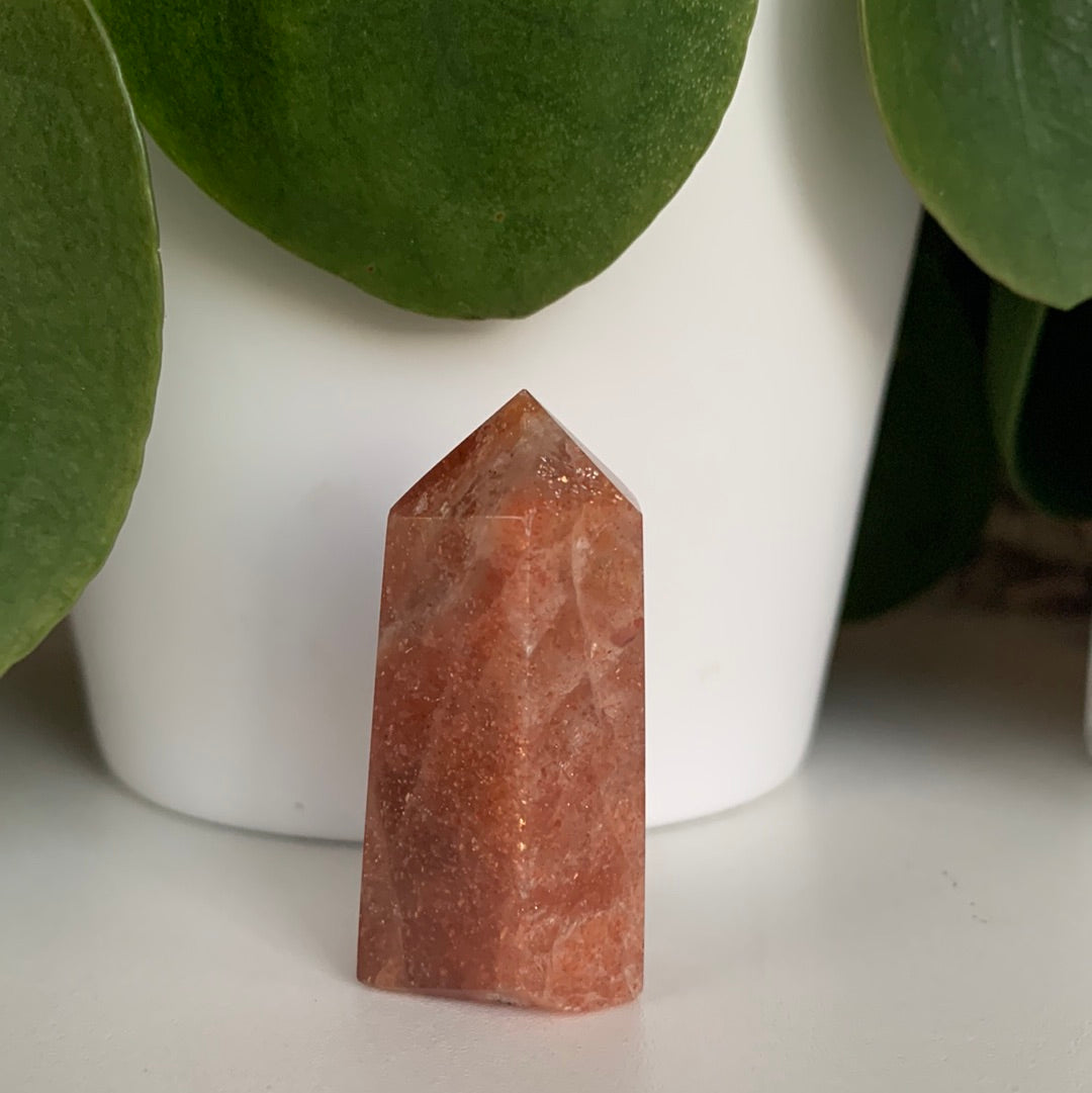 Golden Strawberry Quartz Tower