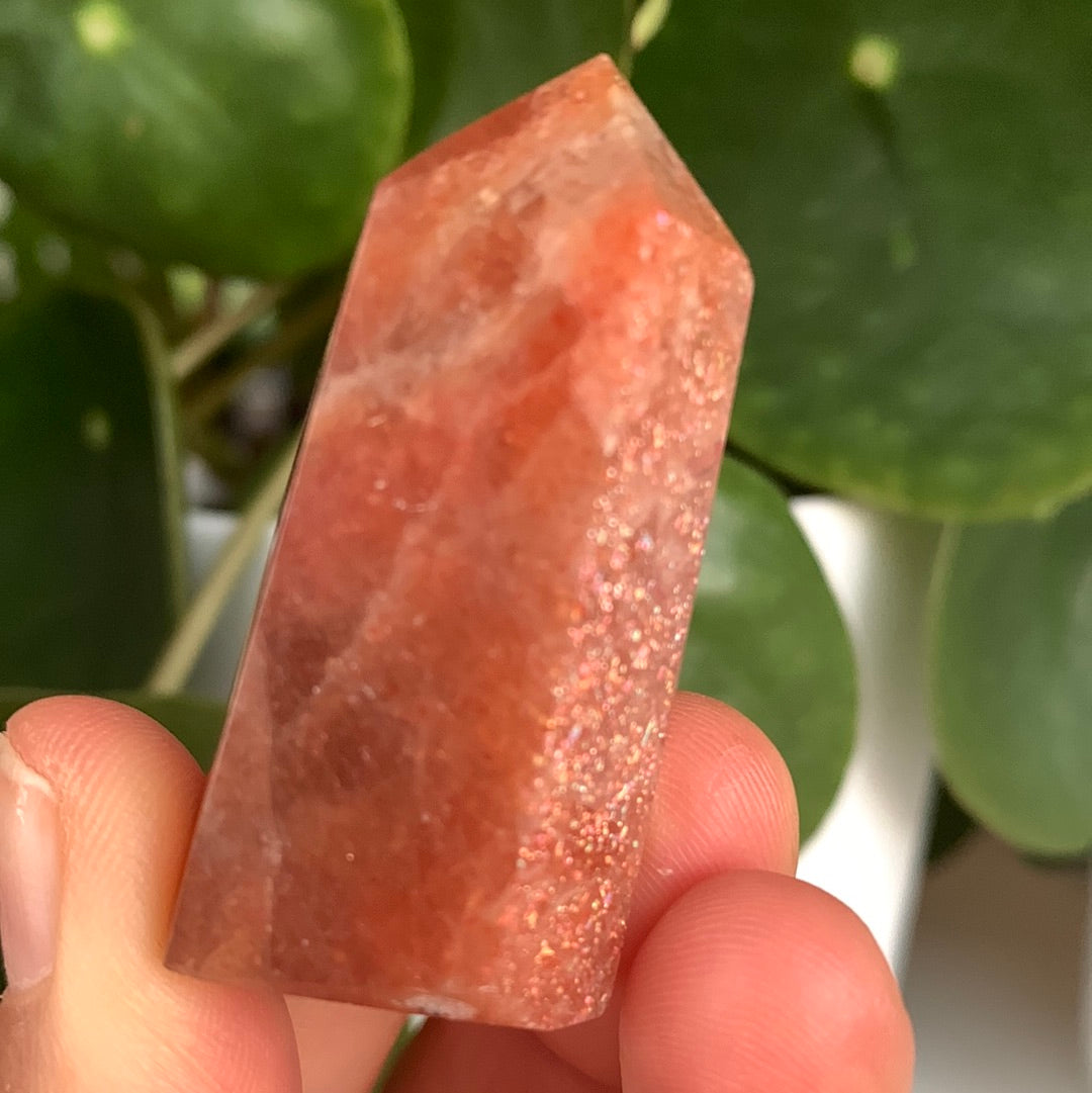 Golden Strawberry Quartz Tower