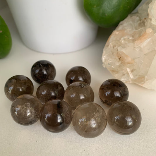 Smoky Quartz Spheres
